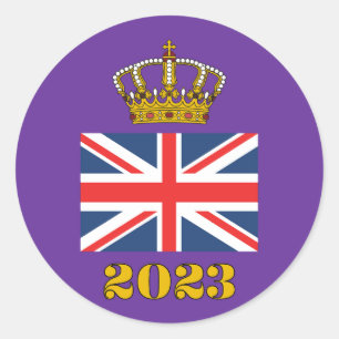 チャールズ3世国王戴冠式 2023 英国 イギリス王冠 ラウンドシール