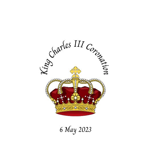 チャールズ3世戴冠式コースター ラウンドペーパーコースター