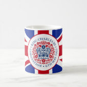 チャールズ3世戴冠式ロゴ 英国愛国 コーヒーマグカップ (中央)