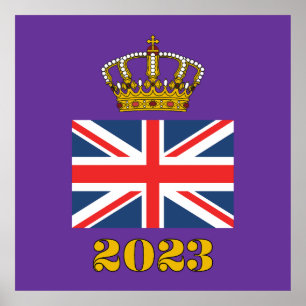 チャールズ3世戴冠式2023英国王冠 ポスター