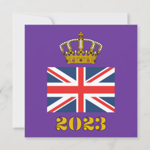 チャールズ3世戴冠式2023英国王冠 招待状
