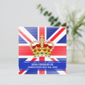 チャールズ3世招待状戴冠式 招待状 (スタンド正面)