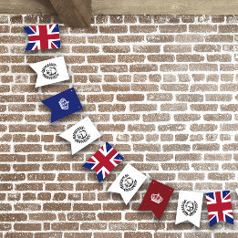 チャールズ3世、王冠・英国連合ジャック バンティングフラッグ