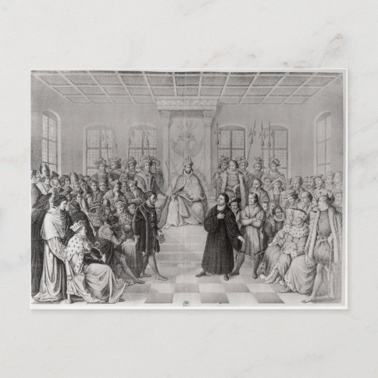 チャールズ5世の前のマーティン・ルーサー ポストカード (正面)