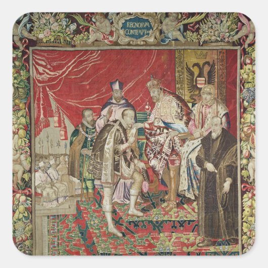 チャールズ5世の退位 スクエアシール (正面)