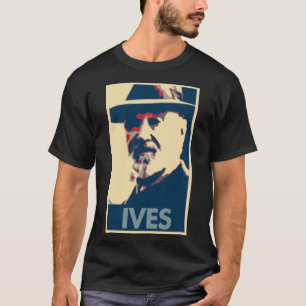 チャールズ・アイヴズポスター政治パロディ Tシャツ