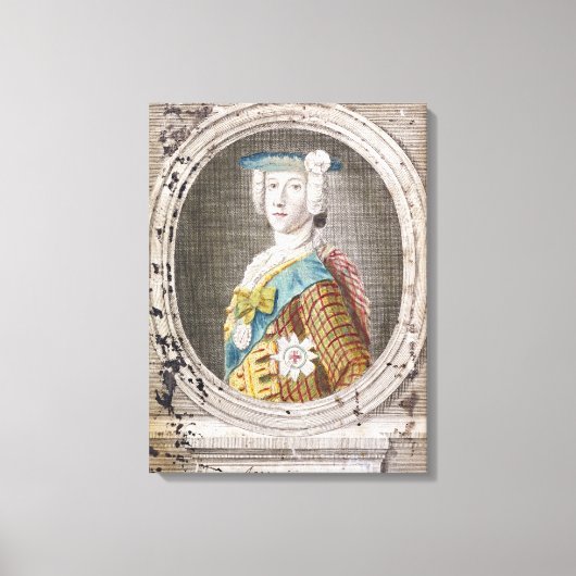 チャールズ・エドワード・スチュアート キャンバスプリント (正面)