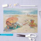 チャールズ・ガーベド・アタミアン1920年のカップル・アットザ・ビーチ 薄葉紙 (クラフト)