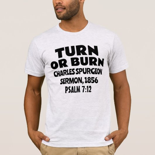チャールズ・スポルジョン・サーモンTシャツ Tシャツ (正面)
