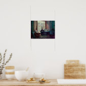 チャールズ・ダーウィンとピアノの妻 ポスター (キッチン)