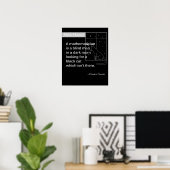 チャールズ・ダーウィンによる数学ユーモア ポスター (ホームオフィス)