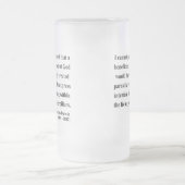 チャールズ・ダーウィンの引用文2a フロストグラスビールジョッキ (中央)