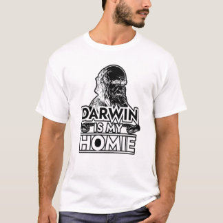 チャールズ・ダーウィンは私の相棒 進化論 Tシャツ