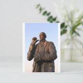 チャールズ・ダーウィン像ガラパゴス諸島 ポストカード (スタンド正面)