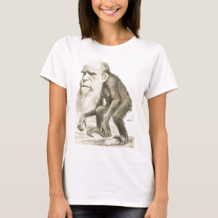 チャールズ・ダーウィン猿の人 Tシャツ