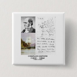 チャールズ・ダーウィン(ダーウィンHMSのビーグル犬Phylogenetics) 缶バッジ