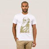 チャールズ・ダーウィン。 女性のTシャツ Tシャツ (正面フル)