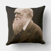 チャールズ・ダーウィン(1809-82年) (写真) クッション (裏面)