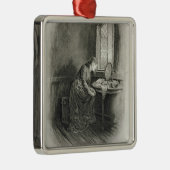 「チャールズ・ディケンズからの少しDorrit、: うわさ話の原住民 メタルオーナメント (右)