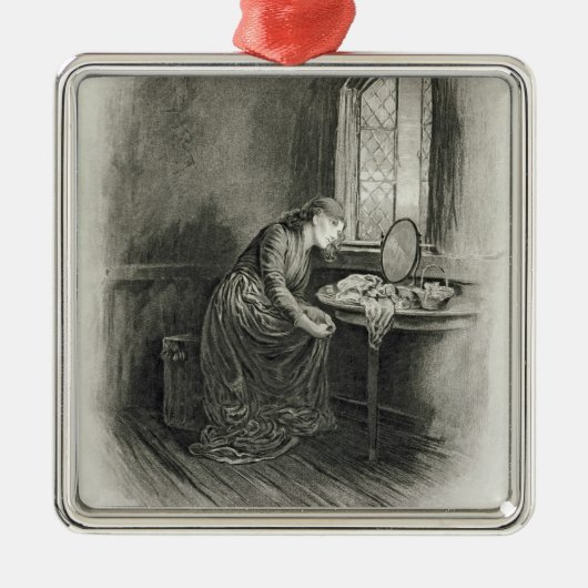 「チャールズ・ディケンズからの少しDorrit、: うわさ話の原住民 メタルオーナメント (正面)