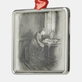 「チャールズ・ディケンズからの少しDorrit、: うわさ話の原住民 メタルオーナメント (左)