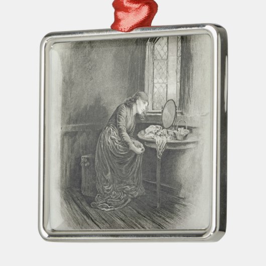 「チャールズ・ディケンズからの少しDorrit、: うわさ話の原住民 メタルオーナメント (左)