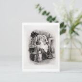 「チャールズ・ディケンズからのGamp夫人、: うわさ話についてのこんにちは ポストカード (スタンド正面)