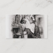 「チャールズ・ディケンズからのGamp夫人、: うわさ話についてのこんにちは 名刺 (裏面)