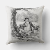 「チャールズ・ディケンズからのPickwick氏、: 約うわさ話 クッション (裏面)