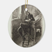 「チャールズ・ディケンズからのUriah Heep、: 約うわさ話 セラミックオーナメント (左)