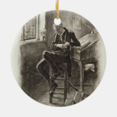 「チャールズ・ディケンズからのUriah Heep、: 約うわさ話 セラミックオーナメント (裏面)