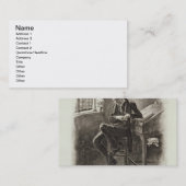 「チャールズ・ディケンズからのUriah Heep、: 約うわさ話 名刺 (正面/裏面)