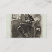 「チャールズ・ディケンズからのUriah Heep、: 約うわさ話 名刺 (裏面)