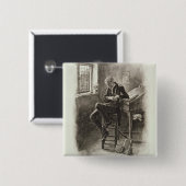 「チャールズ・ディケンズからのUriah Heep、: 約うわさ話 缶バッジ (正面&裏面)