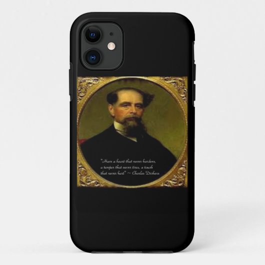 チャールズ・ディケンズと心温まる名言 iPhone 6 カバー (裏面)