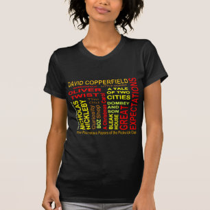 チャールズ・ディケンズの単語の雲 Tシャツ