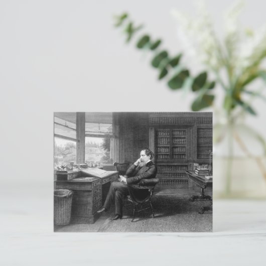 チャールズ・ディケンズの書斎で ポストカード (スタンド正面)