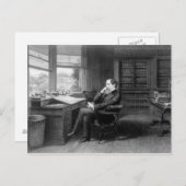 チャールズ・ディケンズの書斎で ポストカード (正面/裏面)