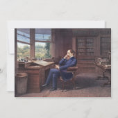 チャールズ・ディケンズの書斎 招待状 (裏面)