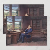 チャールズ・ディケンズの書斎 招待状 (正面/裏面)