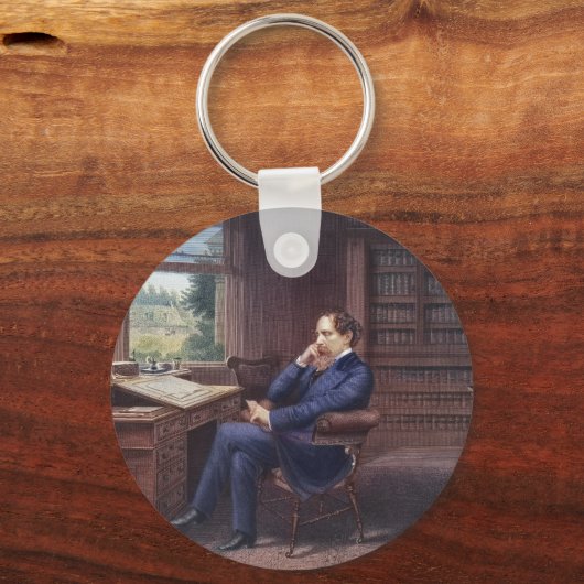 チャールズ・ディケンズ勉強 キーホルダー (正面)