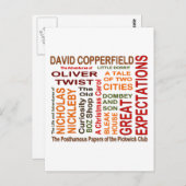 チャールズ・ディケンズ小説 ポストカード (正面/裏面)