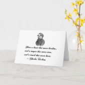 チャールズ・ディケンズ私達の共通の友達の引用文 カード (黄色い花)