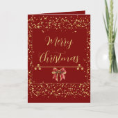 チャールズ・ディケンズ風レッドヴィンテージカード シーズンカード (正面)