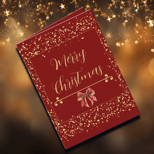 チャールズ・ディケンズ風レッドヴィンテージカード シーズンカード