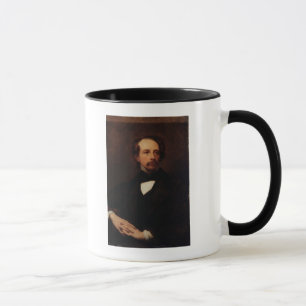 チャールズ・ディケンズ1855年のポートレート マグカップ