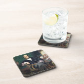 チャールズ・ディケンズ(キャンバスの油)のポートレート コースター (右側)