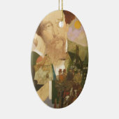 チャールズ・ディケンズ、英国の作家 セラミックオーナメント (右)