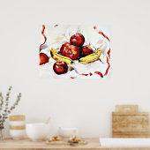 チャールズ・デムース – リンゴとバナナ ポスター (キッチン)