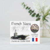 チャールズ・デ・ゴール(R91)航空フランスの機キャリア ポストカード (スタンド正面)